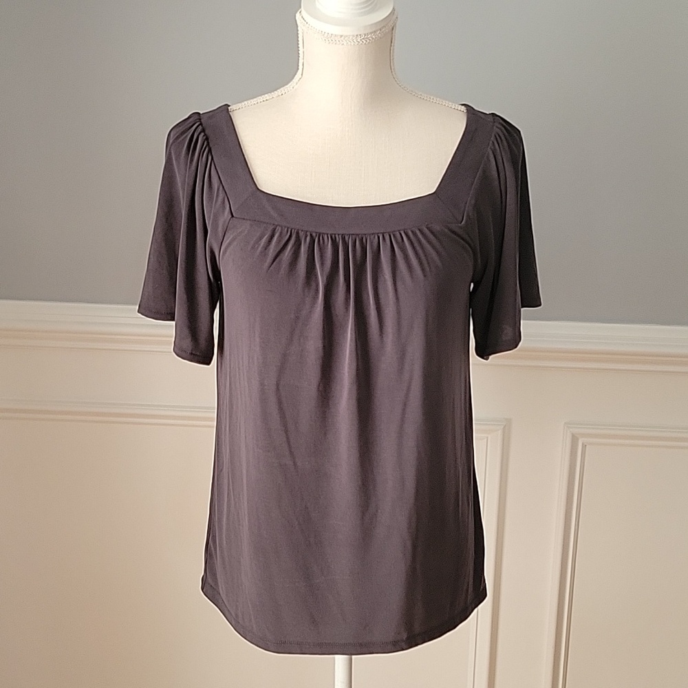 LOFT Bundle 3 Short Sleeve Tops Coral, Charcoal Womens Size XS